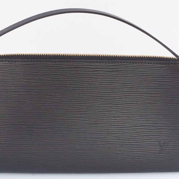 Authentic Louis Vuitton Black Epi Leather Pochette - Picture 3 of 8